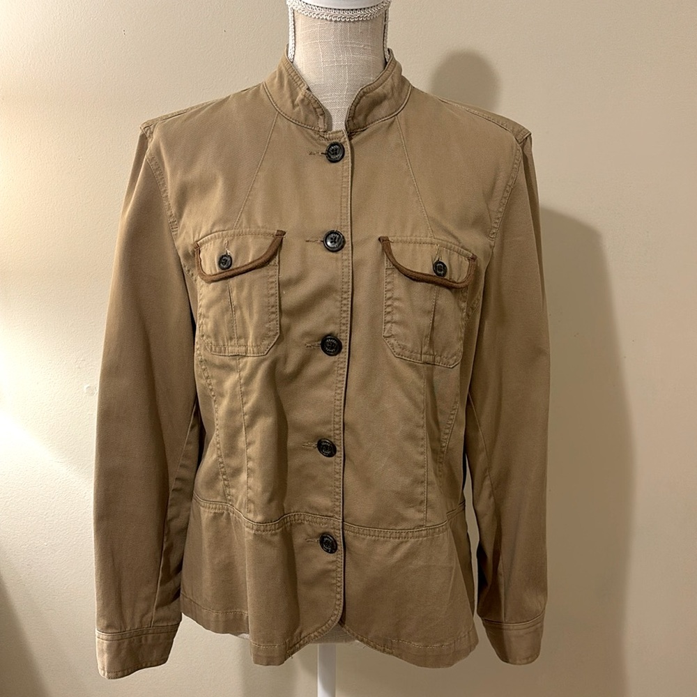 Chaps Classic Peplum Fitted Jacket - size XL